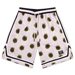 WESC Happy AOP Basketball Shorts - NWT